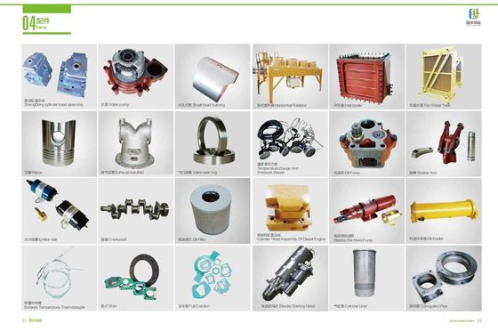 12V190 認証 ISO9001 ジナン ディーゼル エンジン 部品 21.00 オイル クーラー 組立