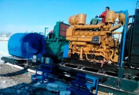 油田/石炭鉱山の掘削リグのための1300rジチャイ泥ポンプ駆動掘削エンジン