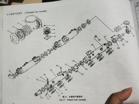 6 シリンダー の 砂 ポンプ ボート と エンジン 部品 で 水上 で の 円滑 な 輸送