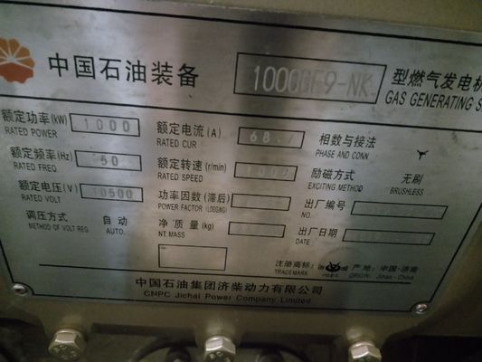 CE認定 1200kwガス発電機 H16V190 ジチャイ オーダーメイドとオーダーメイド要求