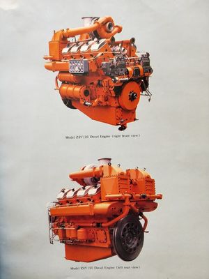アルミエンジンモデルZ12V190bd2 ジェネレーターモデルIfc6502 500kwディーゼルジェネレーター100kg